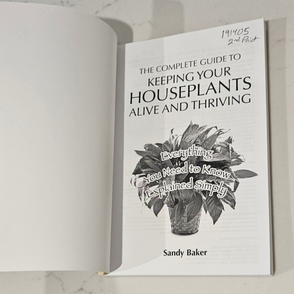 The Complete Guide to Keeping Your Houseplants Alive and Thriving Paperback Book - Picture 4 of 7